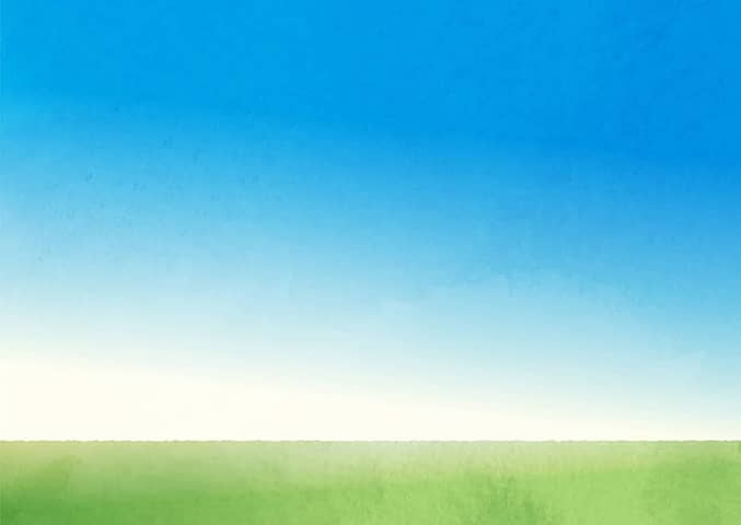 快晴の青空と芝生