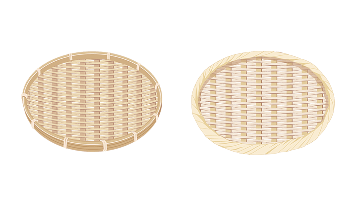 竹の盆ざる